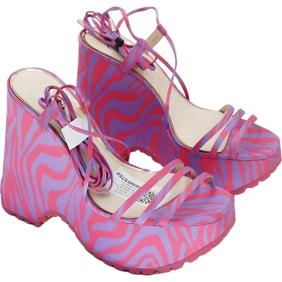 Jessica Simpson Platform Ankle-Tie Wedge Sandal Women's US 7.5M - Picture 4 of 6